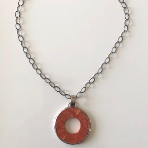 Silpada Red Sponge Coral Necklace